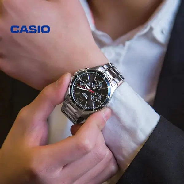 ZEGAREK MĘSKI CASIO MTP-1374D-1AV (zd063b) + BOX-8