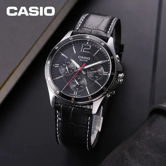 ZEGAREK MĘSKI CASIO MTP-1374L-1AV (zd064b) + BOX-4