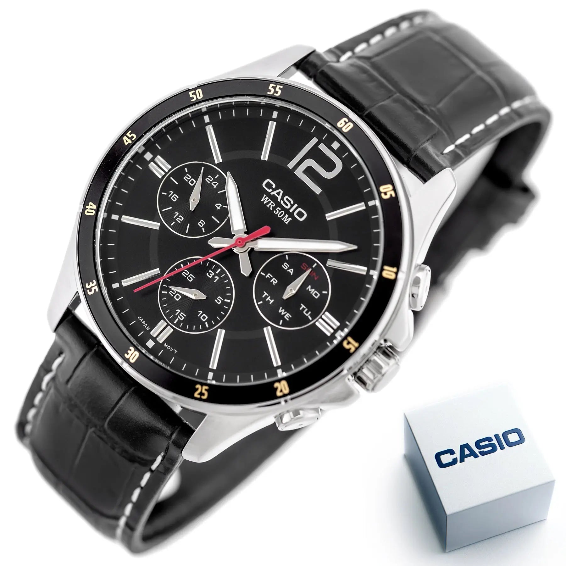 ZEGAREK MĘSKI CASIO MTP-1374L-1AV (zd064b) + BOX-8
