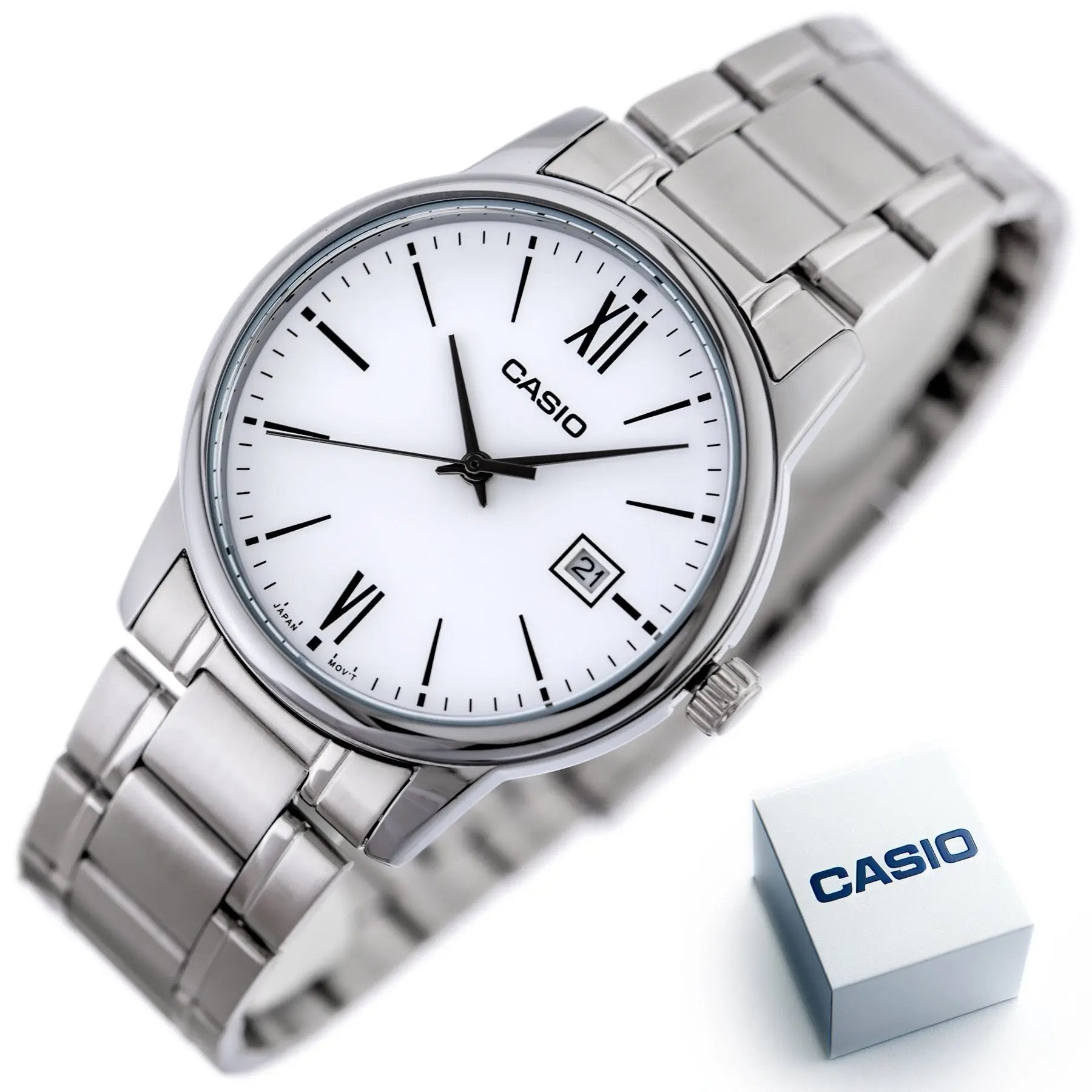 ZEGAREK MĘSKI CASIO MTP-V002D-7B3 + BOX (zd223c) ZEGAREK MĘSKI CASIO MTP-V002D-7B3 + BOX (zd223c) - Lorence 4549526308031