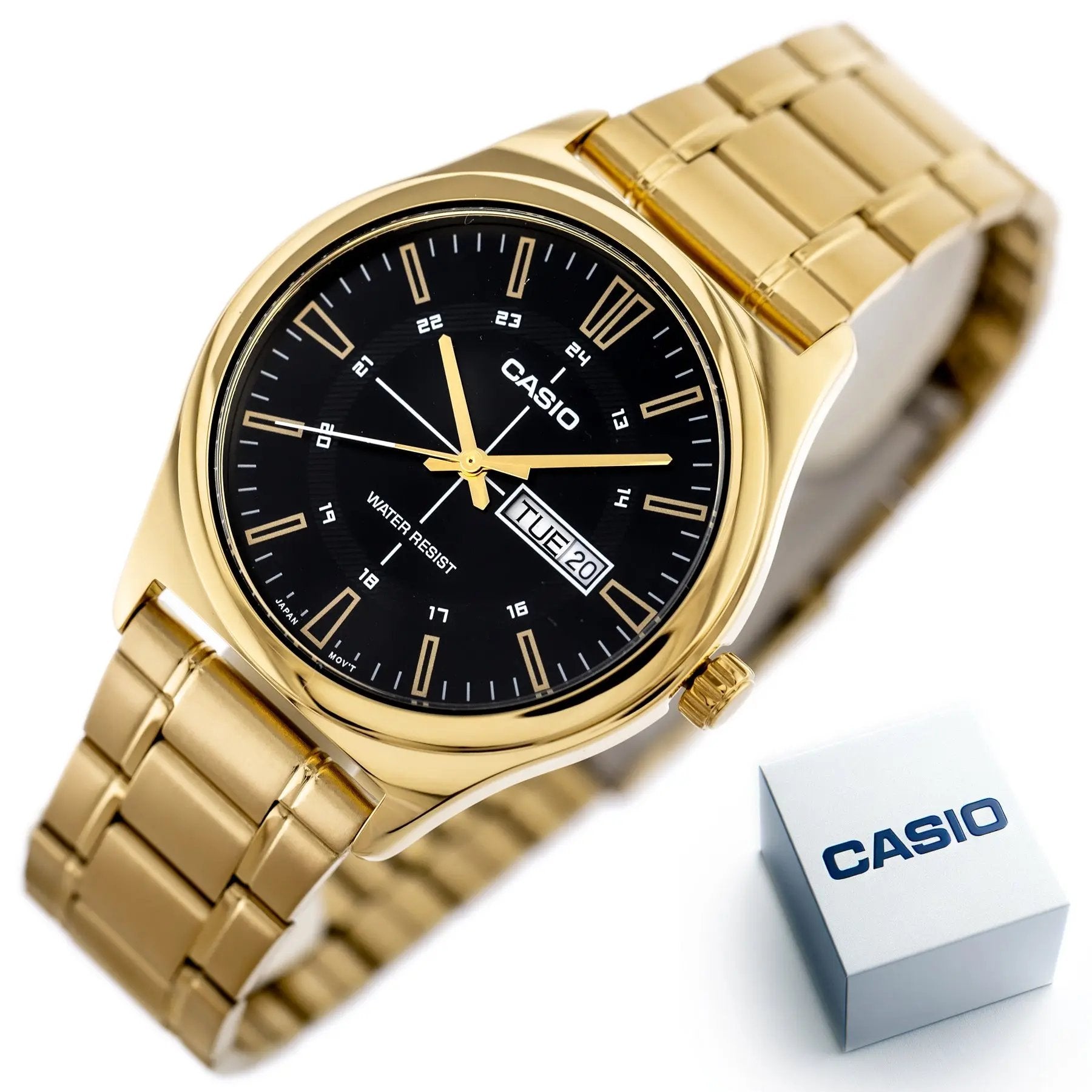 ZEGAREK MĘSKI CASIO MTP-V006G-1C + BOX ZEGAREK MĘSKI CASIO MTP-V006G-1C + BOX - Lorence 4549526361128