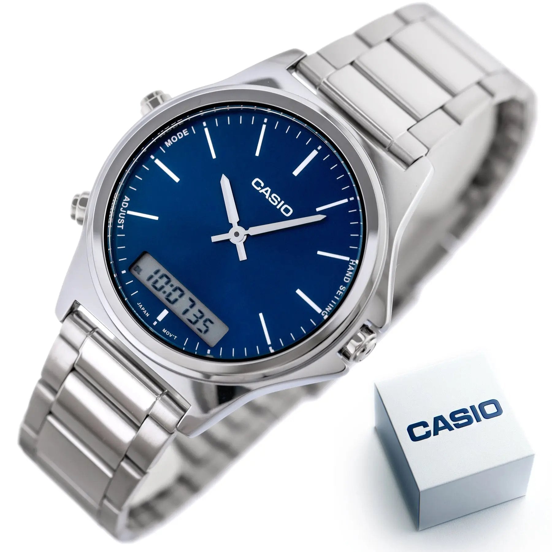 ZEGAREK MĘSKI CASIO MTP-VC01D-2E + BOX (zd239a) ZEGAREK MĘSKI CASIO MTP-VC01D-2E + BOX (zd239a) - Lorence 4549526309946
