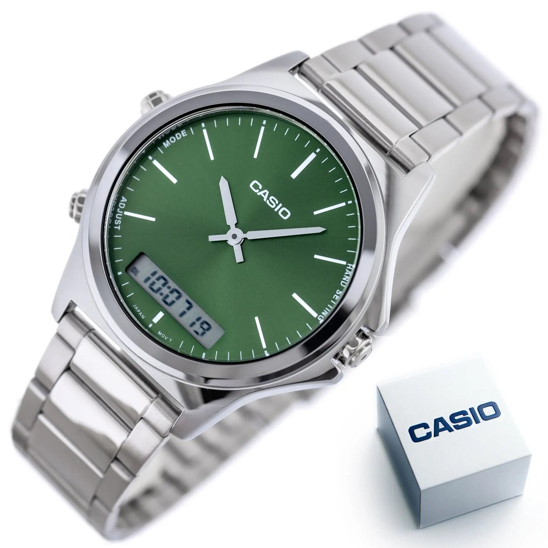 ZEGAREK MĘSKI CASIO MTP-VC01D-3E+ BOX (zd239b) ZEGAREK MĘSKI CASIO MTP-VC01D-3E+ BOX (zd239b) - Lorence 4549526309953