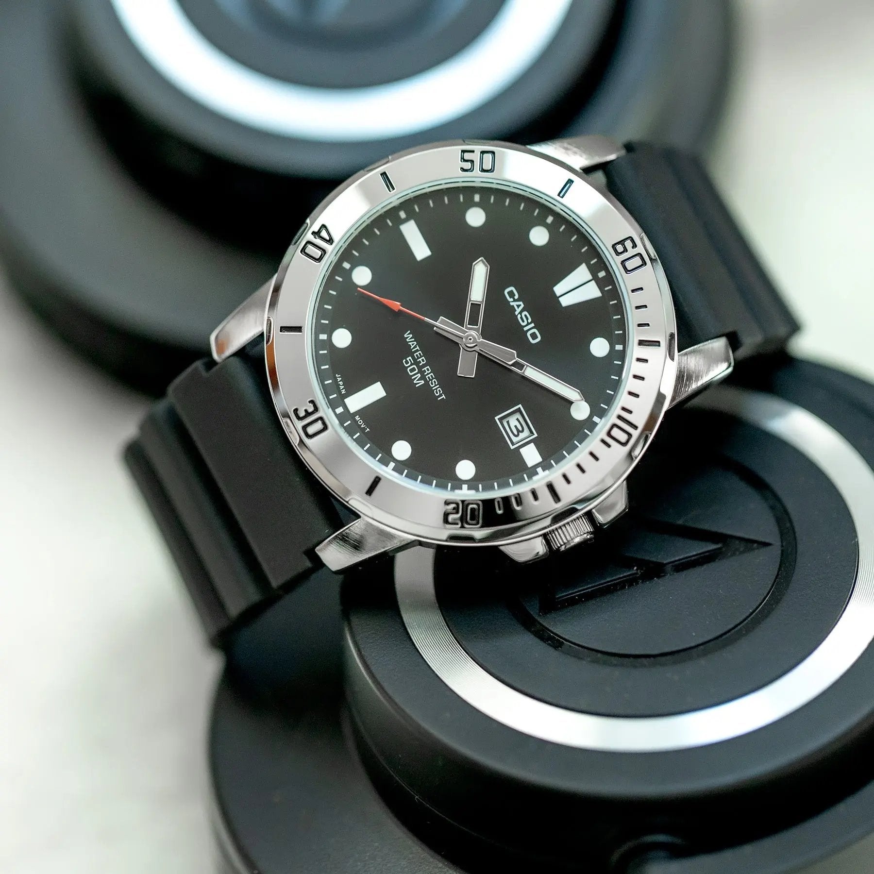 ZEGAREK MĘSKI CASIO MTP-VD01-1E (zd169g) + BOX ZEGAREK MĘSKI CASIO MTP-VD01-1E (zd169g) + BOX - Lorence 4549526348723