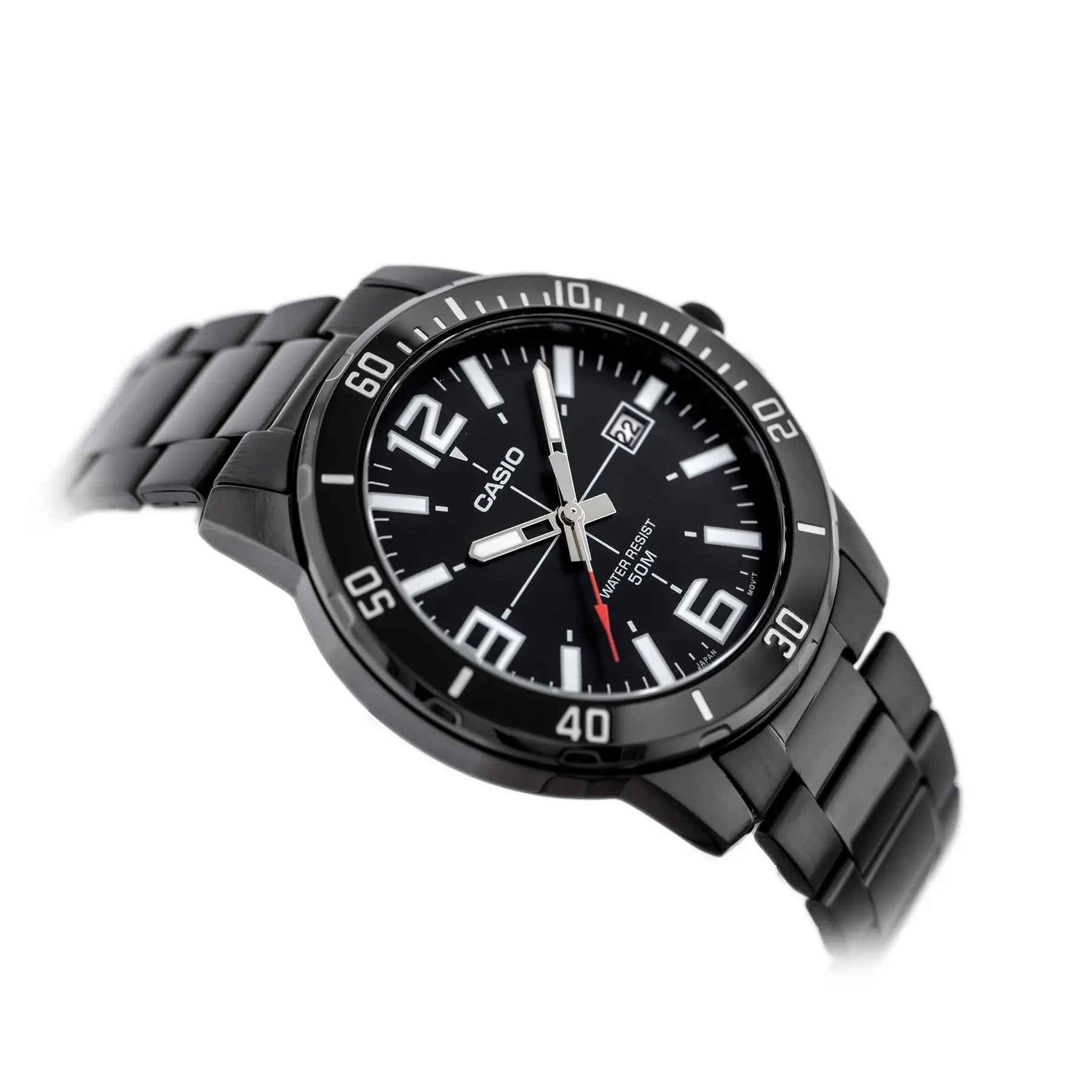ZEGAREK MĘSKI CASIO MTP-VD01B-1B (zd169e) + BOX ZEGAREK MĘSKI CASIO MTP-VD01B-1B (zd169e) + BOX - Lorence 4549526315718