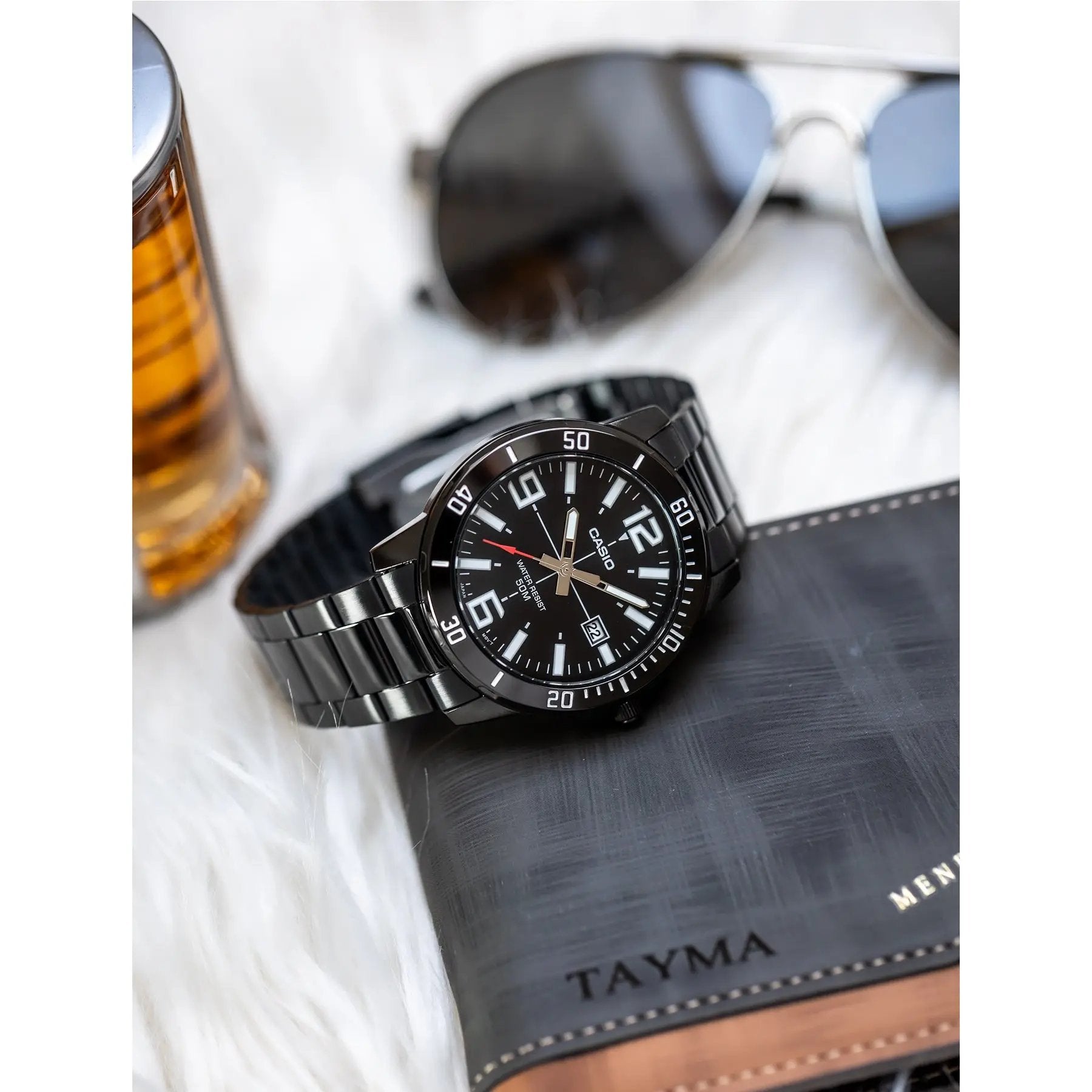 ZEGAREK MĘSKI CASIO MTP-VD01B-1B (zd169e) + BOX ZEGAREK MĘSKI CASIO MTP-VD01B-1B (zd169e) + BOX - Lorence 4549526315718