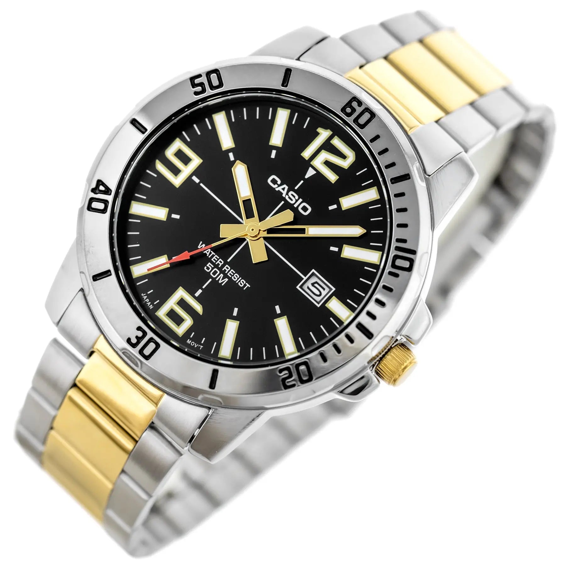 ZEGAREK MĘSKI CASIO MTP-VD01SG-1B + BOX ZEGAREK MĘSKI CASIO MTP-VD01SG-1B + BOX - Lorence 4549526247316