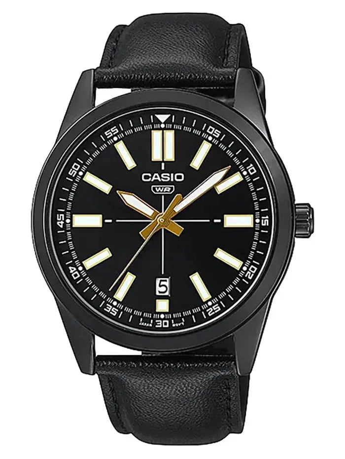 ZEGAREK MĘSKI CASIO MTP-VD02BL-1E + BOX ZEGAREK MĘSKI CASIO MTP-VD02BL-1E + BOX - Lorence 4549526313899