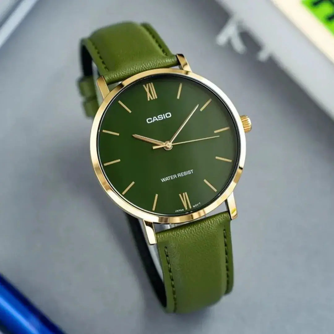 ZEGAREK MĘSKI CASIO MTP-VT01GL-3B + BOX ZEGAREK MĘSKI CASIO MTP-VT01GL-3B + BOX - Lorence 4549526270109