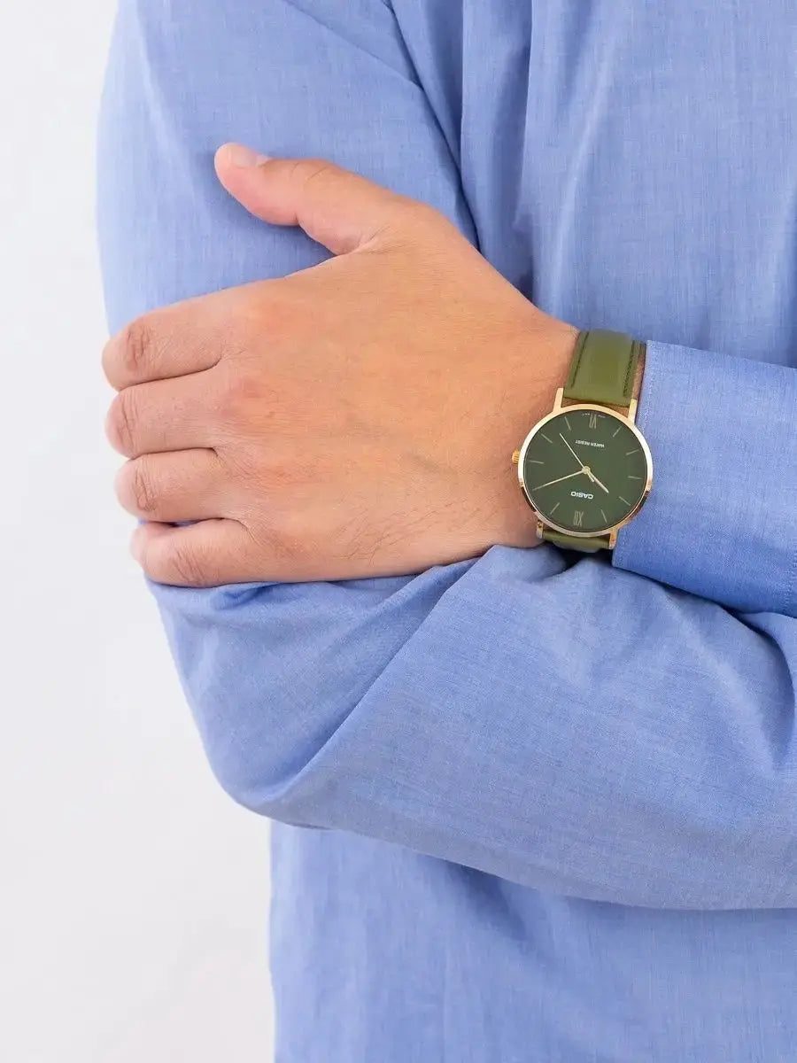 ZEGAREK MĘSKI CASIO MTP-VT01GL-3B + BOX ZEGAREK MĘSKI CASIO MTP-VT01GL-3B + BOX - Lorence 4549526270109