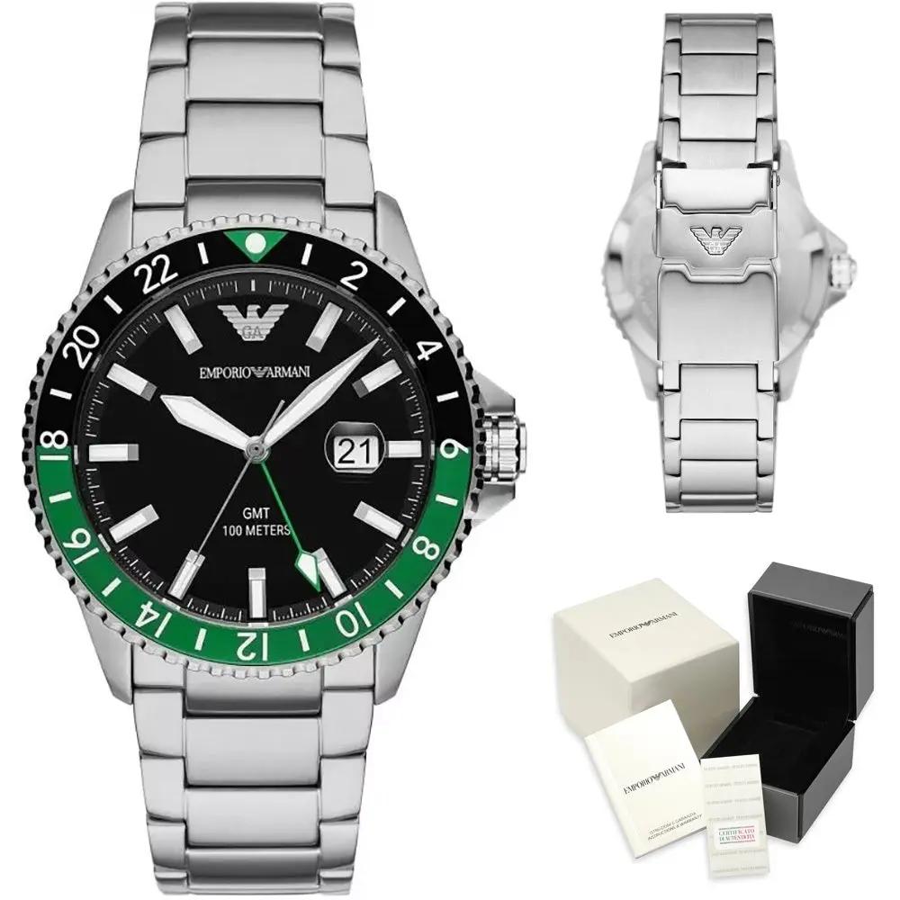 ZEGAREK MĘSKI EMPORIO ARMANI AR11589 - Diver GMT (zi112a) ZEGAREK MĘSKI EMPORIO ARMANI AR11589 - Diver GMT (zi112a) - Lorence 4064092263244