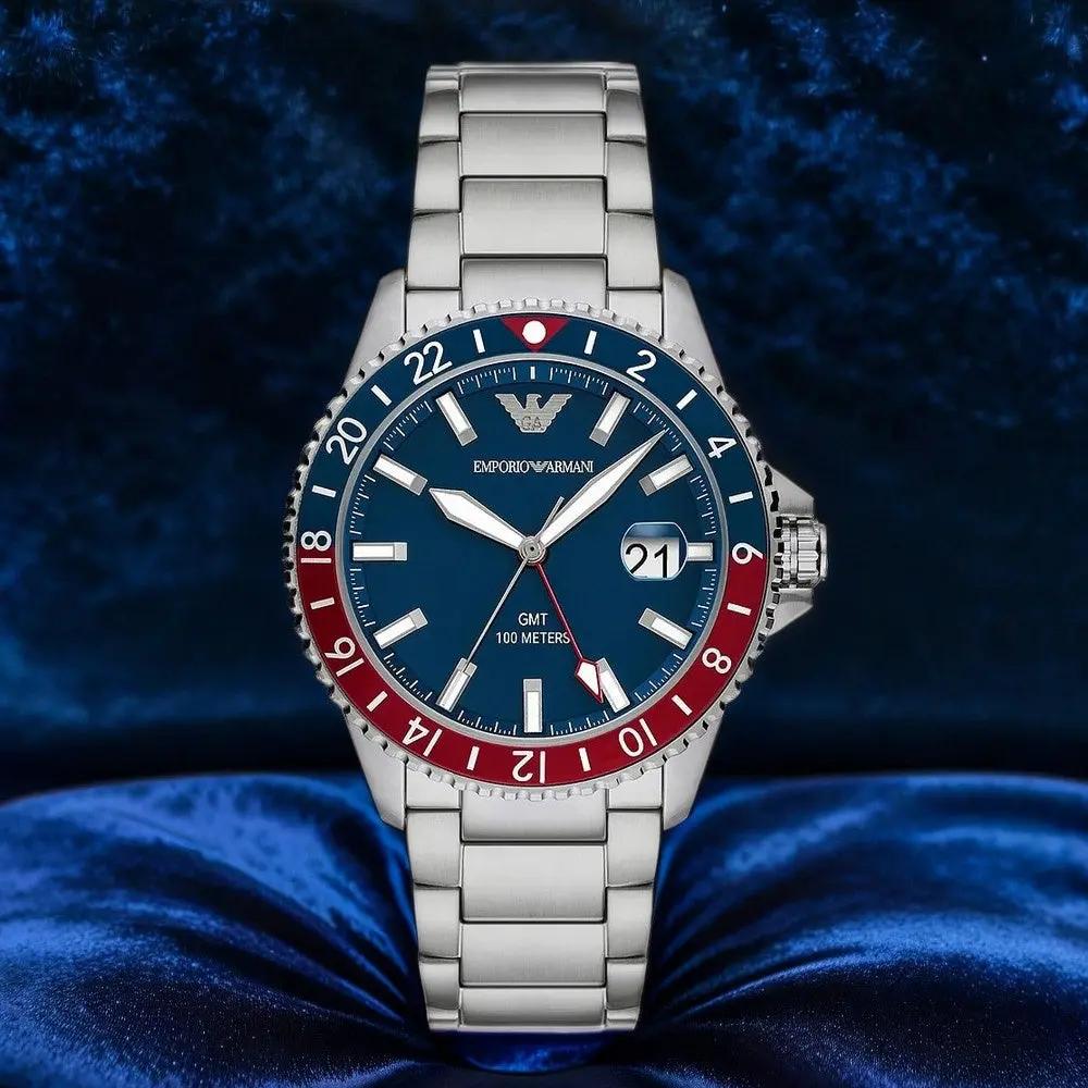 ZEGAREK MĘSKI EMPORIO ARMANI AR11590 - Diver GMT (zi112b) ZEGAREK MĘSKI EMPORIO ARMANI AR11590 - Diver GMT (zi112b) - Lorence 4064092263251