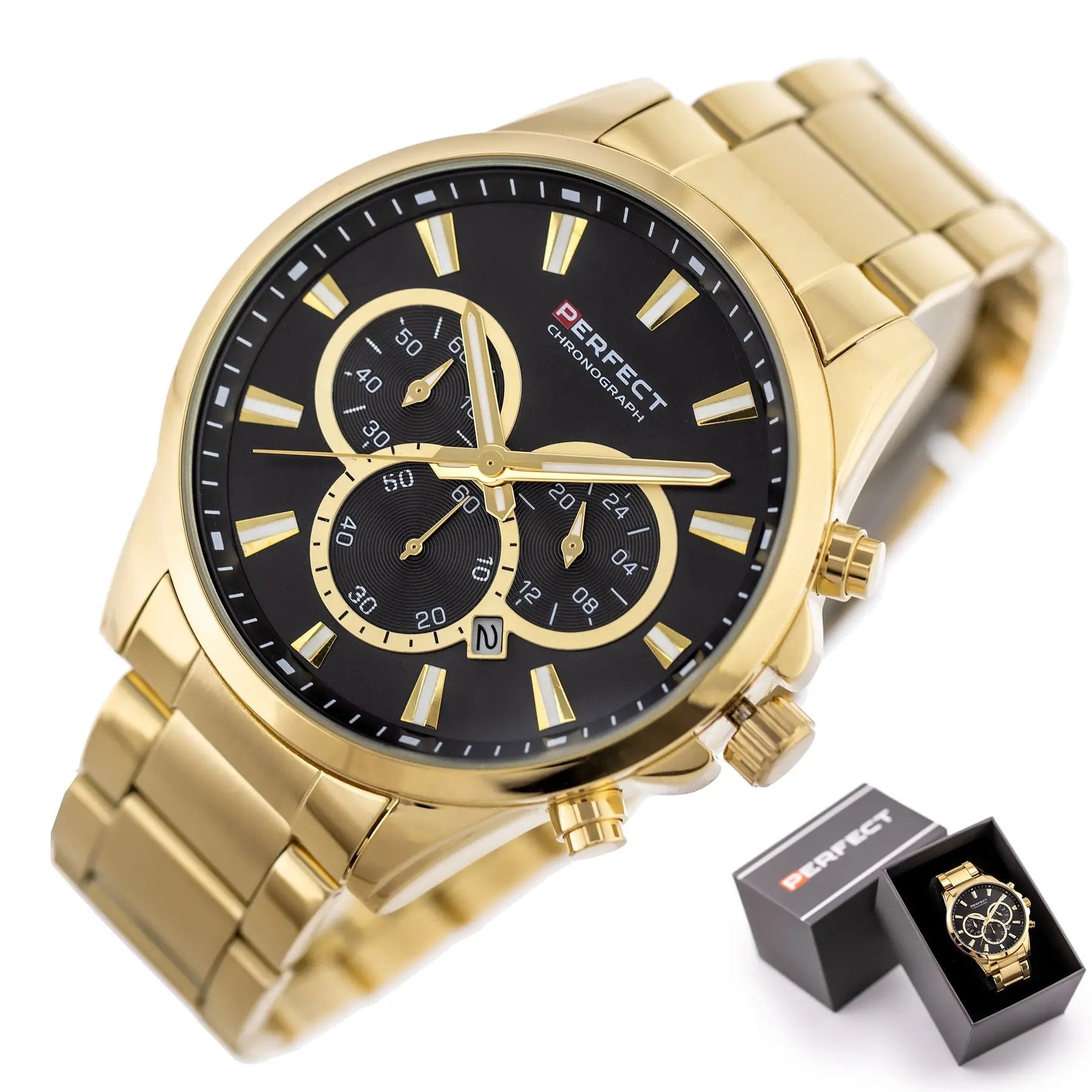 ZEGAREK MĘSKI PERFECT M510CH-02 - CHRONOGRAF (zp386b) + BOX ZEGAREK MĘSKI PERFECT M510CH-02 - CHRONOGRAF (zp386b) + BOX - Lorence 5905839001813