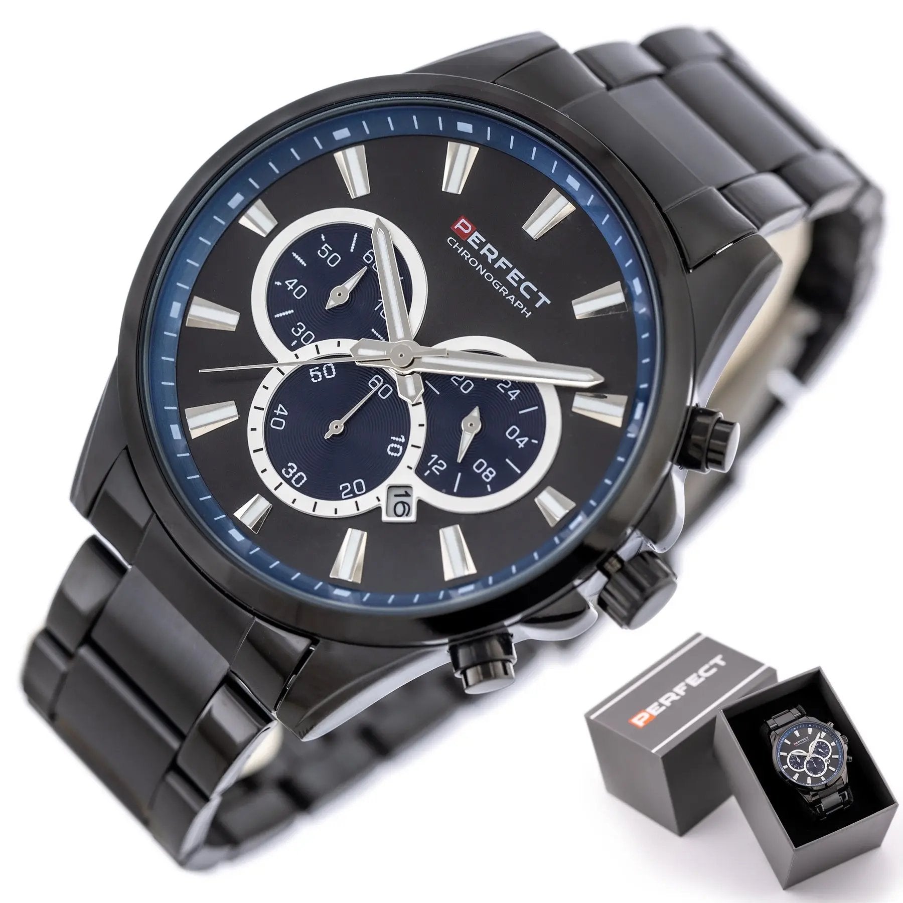 ZEGAREK MĘSKI PERFECT M510CH-03 - CHRONOGRAF (zp386c) + BOX ZEGAREK MĘSKI PERFECT M510CH-03 - CHRONOGRAF (zp386c) + BOX - Lorence 5905829001820