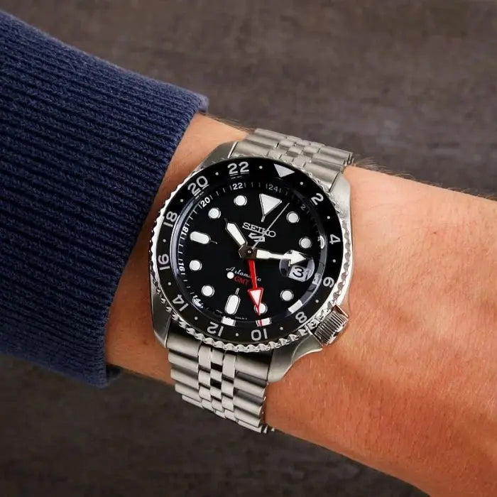 ZEGAREK MĘSKI SEIKO 5 SPORTS SSK001K1 GMT AUTOMAT WR100 + BOX ZEGAREK MĘSKI SEIKO 5 SPORTS SSK001K1 GMT AUTOMAT WR100 + BOX - 4954628247100