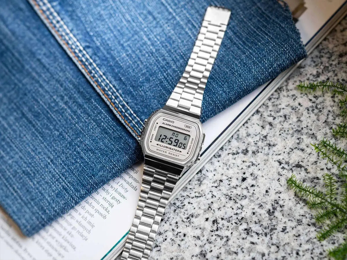 ZEGAREK UNISEX CASIO Retro Vintage A168WA-8A + BOX (zd088g) ZEGAREK UNISEX CASIO Retro Vintage A168WA-8A + BOX (zd088g) - Lorence 4549526362859