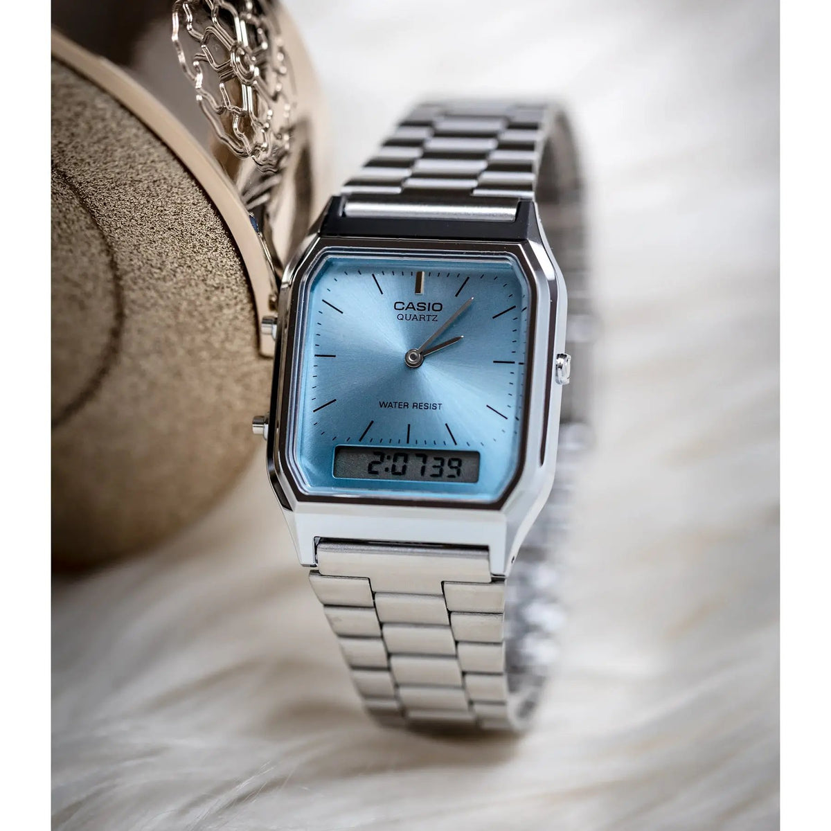 ZEGAREK UNISEX CASIO Vintage AQ-230A-2A1 + BOX ZEGAREK UNISEX CASIO Vintage AQ-230A-2A1 + BOX - Lorence 4549526365867