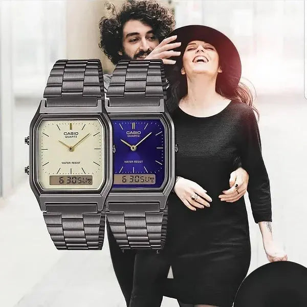 ZEGAREK UNISEX CASIO Vintage AQ-230GG-9A + BOX ZEGAREK UNISEX CASIO Vintage AQ-230GG-9A + BOX - Lorence 4549526241215
