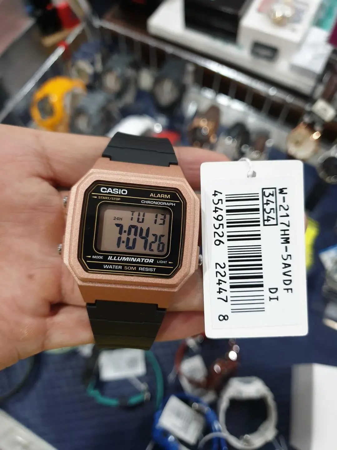 ZEGAREK UNISEX CASIO W-217HM-5A + BOX ZEGAREK UNISEX CASIO W-217HM-5A + BOX - Lorence 4549526224485