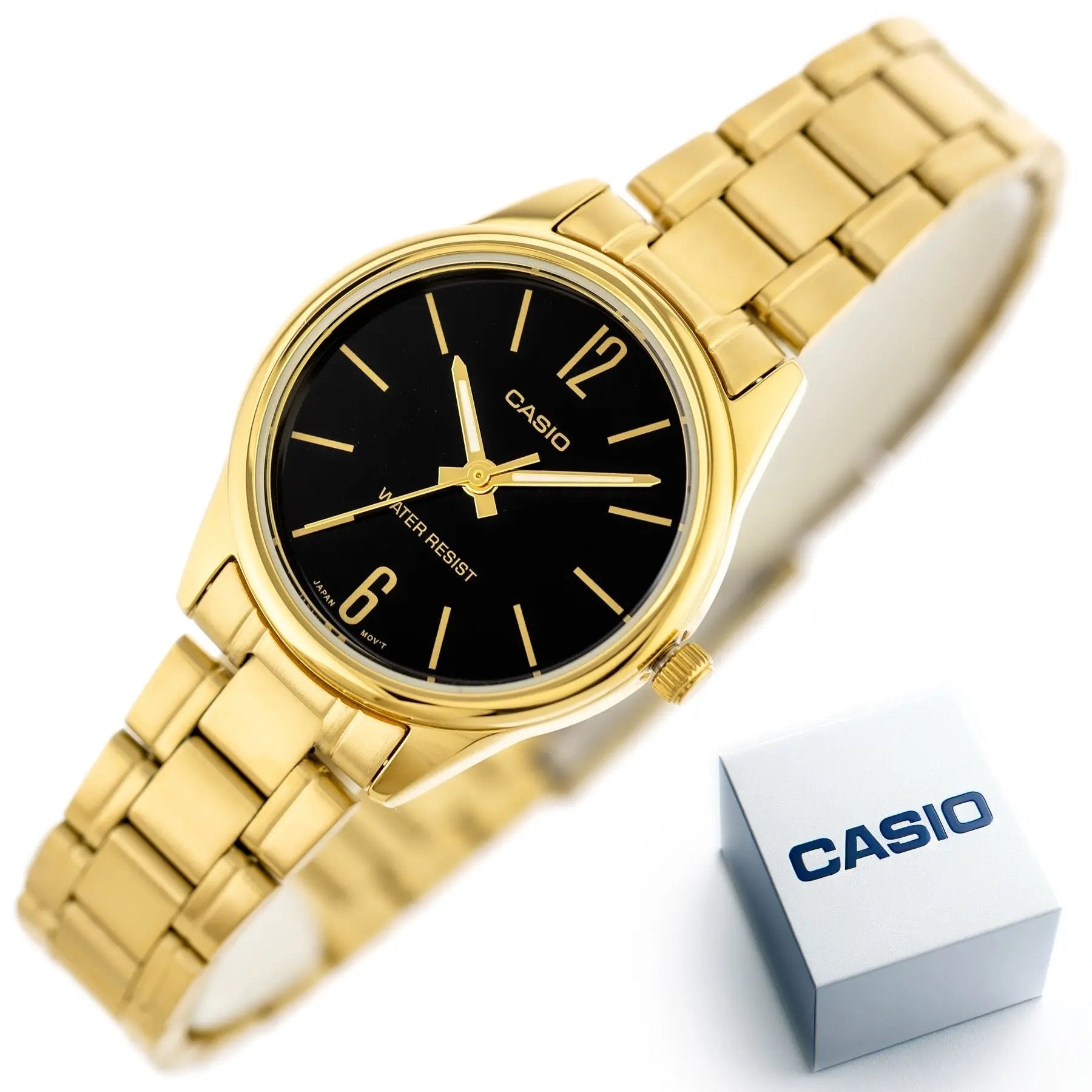 Zegarek Casio Damski LTP-V005G-1B + BOX Zegarek Casio Damski LTP-V005G-1B + BOX - Lorence 4549526175299
