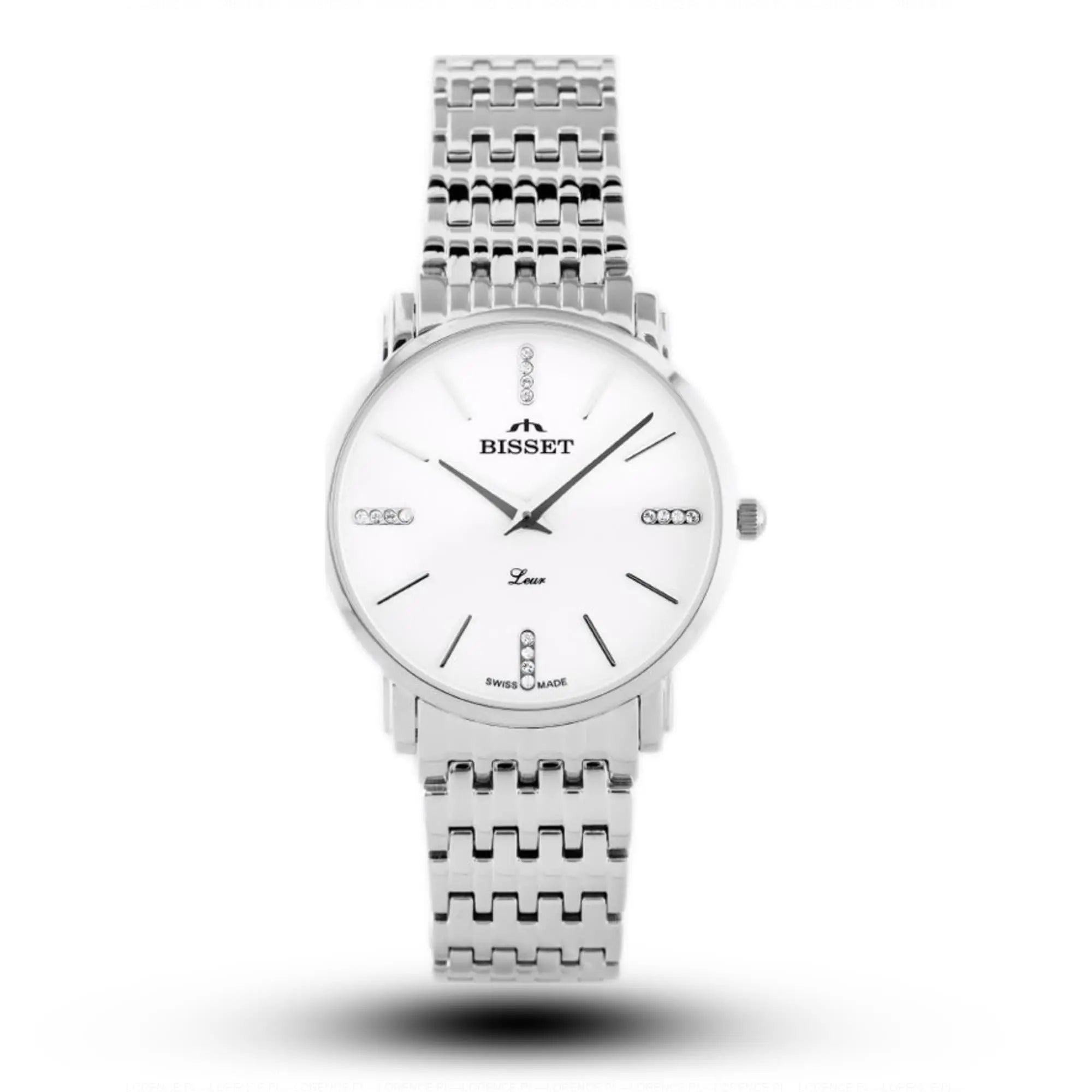 Zegarek Damski Bisset BSBE54 - Silver/white Zegarek Damski Bisset BSBE54 - Silver/white - Lorence 5906412729629