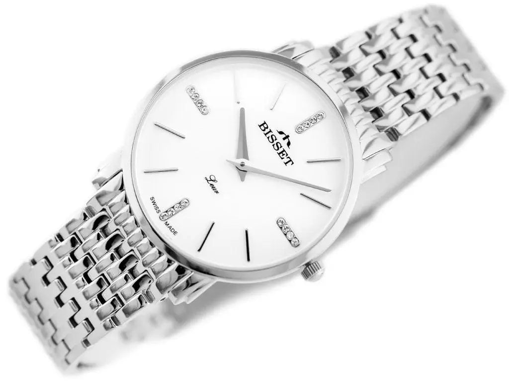 Zegarek Damski Bisset BSBE54 - Silver/white Zegarek Damski Bisset BSBE54 - Silver/white - Lorence 5906412729629