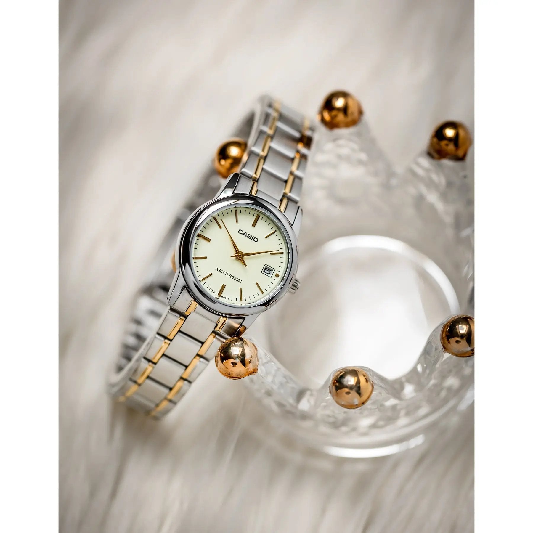 Zegarek Damski Casio LTP-V002SG-9A + BOX Zegarek Damski Casio LTP-V002SG-9A + BOX - Lorence 4971850083139