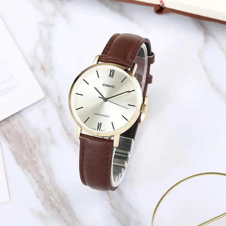 Zegarek Damski Casio LTP-VT01GL-9B + BOX Zegarek Damski Casio LTP-VT01GL-9B + BOX - Lorence 4549526270826