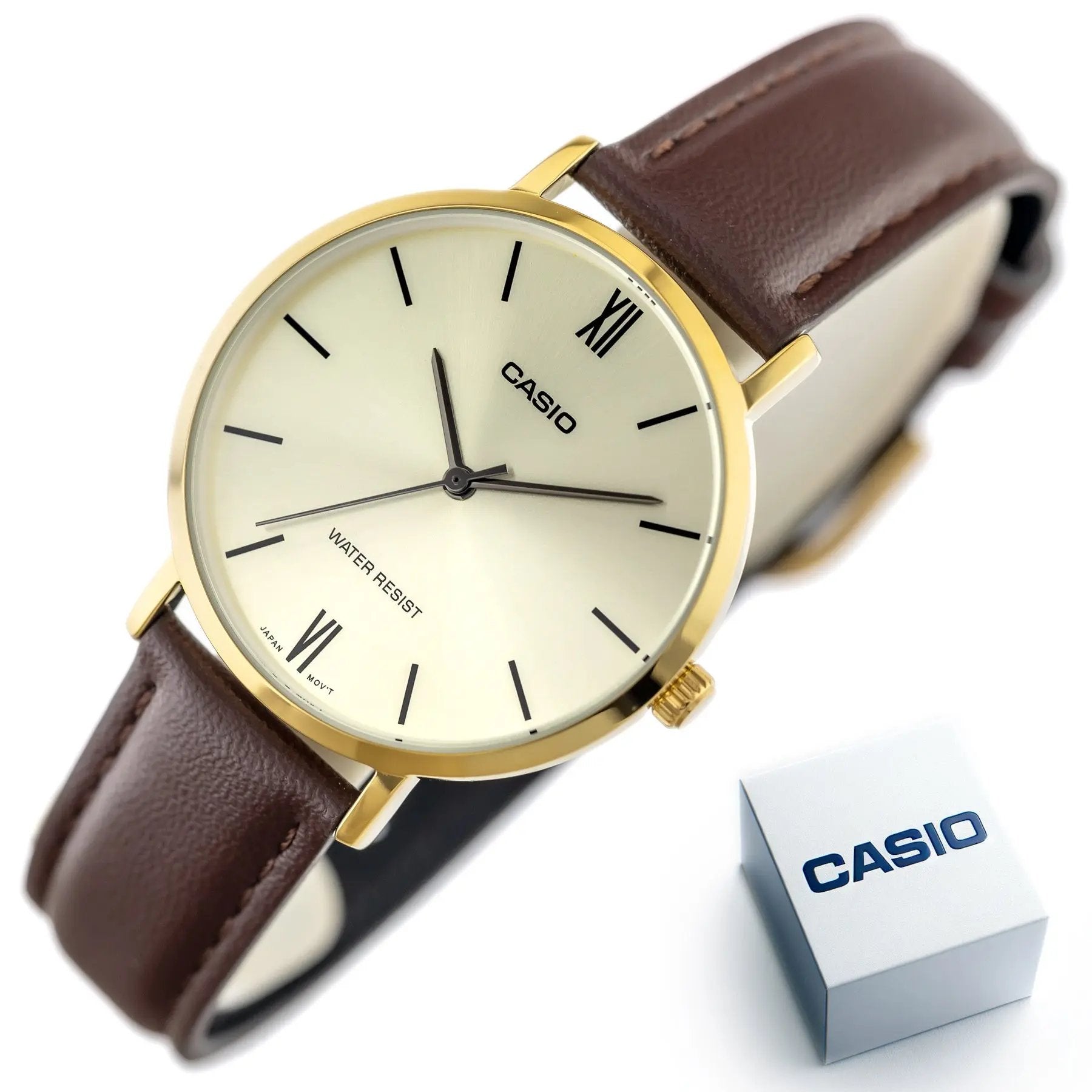 Zegarek Damski Casio LTP-VT01GL-9B + BOX Zegarek Damski Casio LTP-VT01GL-9B + BOX - Lorence 4549526270826
