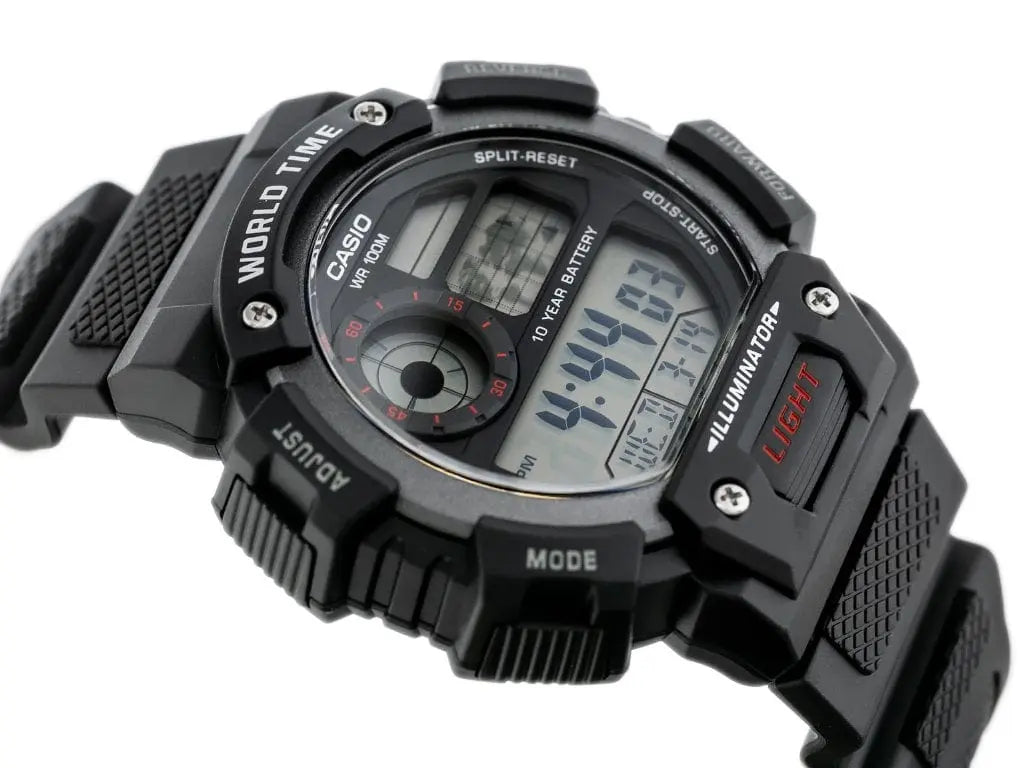 Zegarek Męski Casio AE-1400WH-1AVDF Zegarek Męski Casio AE-1400WH-1AVDF - Lorence 4549526175589