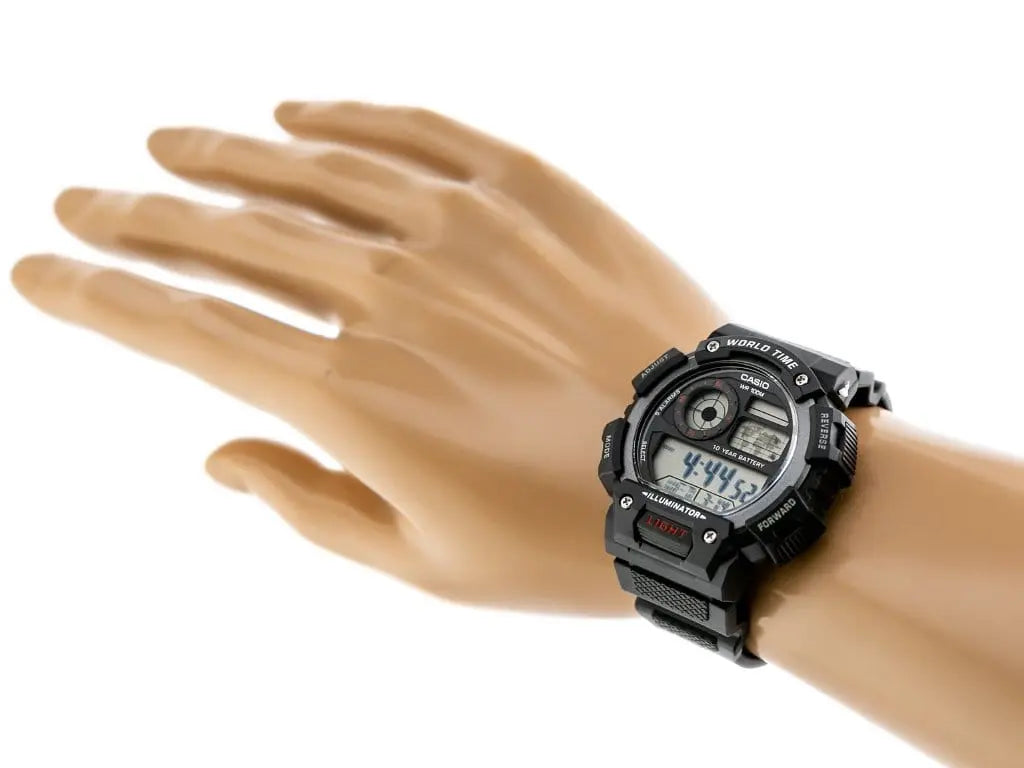 Zegarek Męski Casio AE-1400WH-1AVDF Zegarek Męski Casio AE-1400WH-1AVDF - Lorence 4549526175589