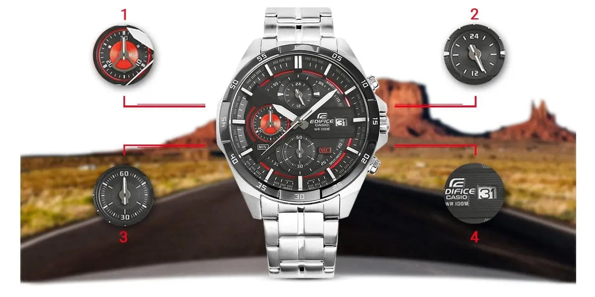 Zegarek Męski Casio Edifice EFR-556DB-1AVUEF 10 Bar Zegarek Męski Casio Edifice EFR-556DB-1AVUEF 10 Bar - Lorence 4549526143212