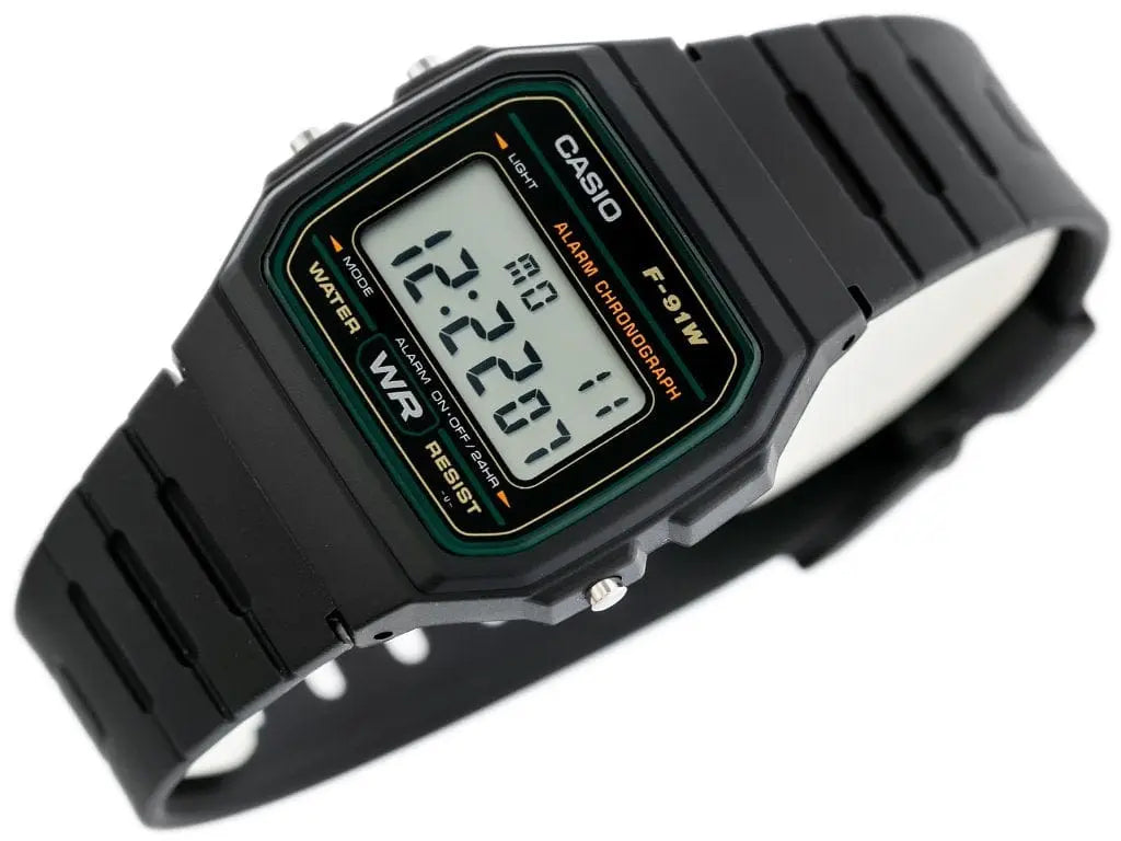 Zegarek Męski Casio F-91WM-3DG Zegarek Męski Casio F-91WM-3DG - Lorence 4971850798682