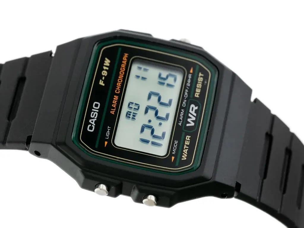 Zegarek Męski Casio F-91WM-3DG Zegarek Męski Casio F-91WM-3DG - Lorence 4971850798682
