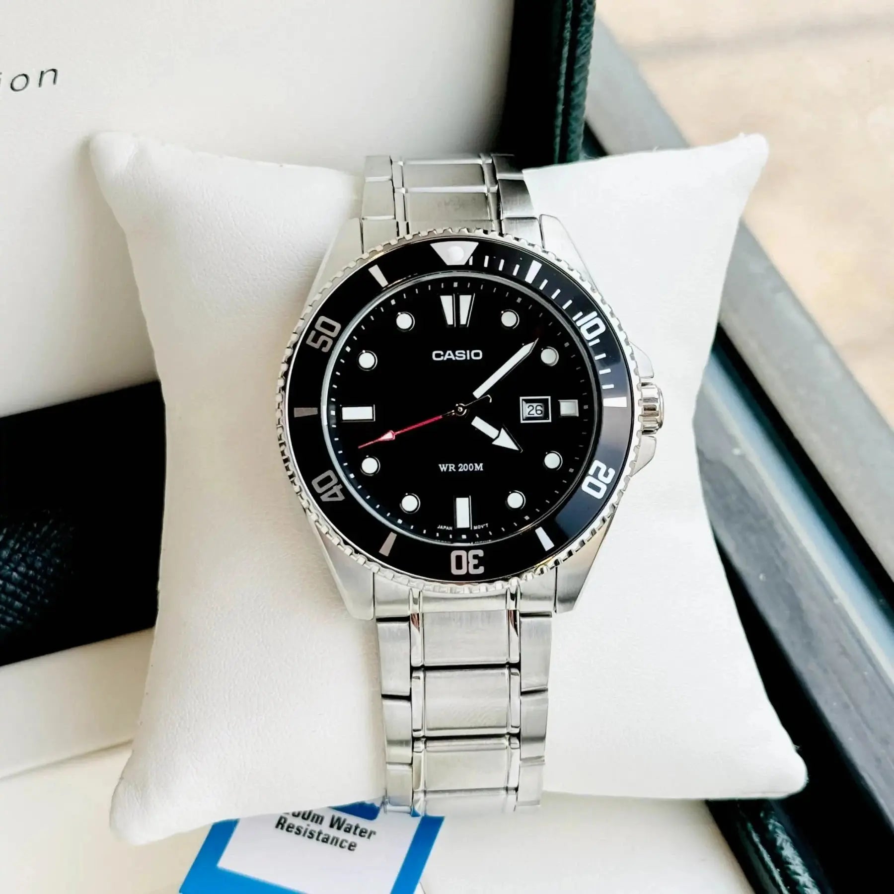 Zegarek Męski Casio MDV-107D-1A1 WR200 + BOX Zegarek Męski Casio MDV-107D-1A1 WR200 + BOX - Lorence 4549526358883