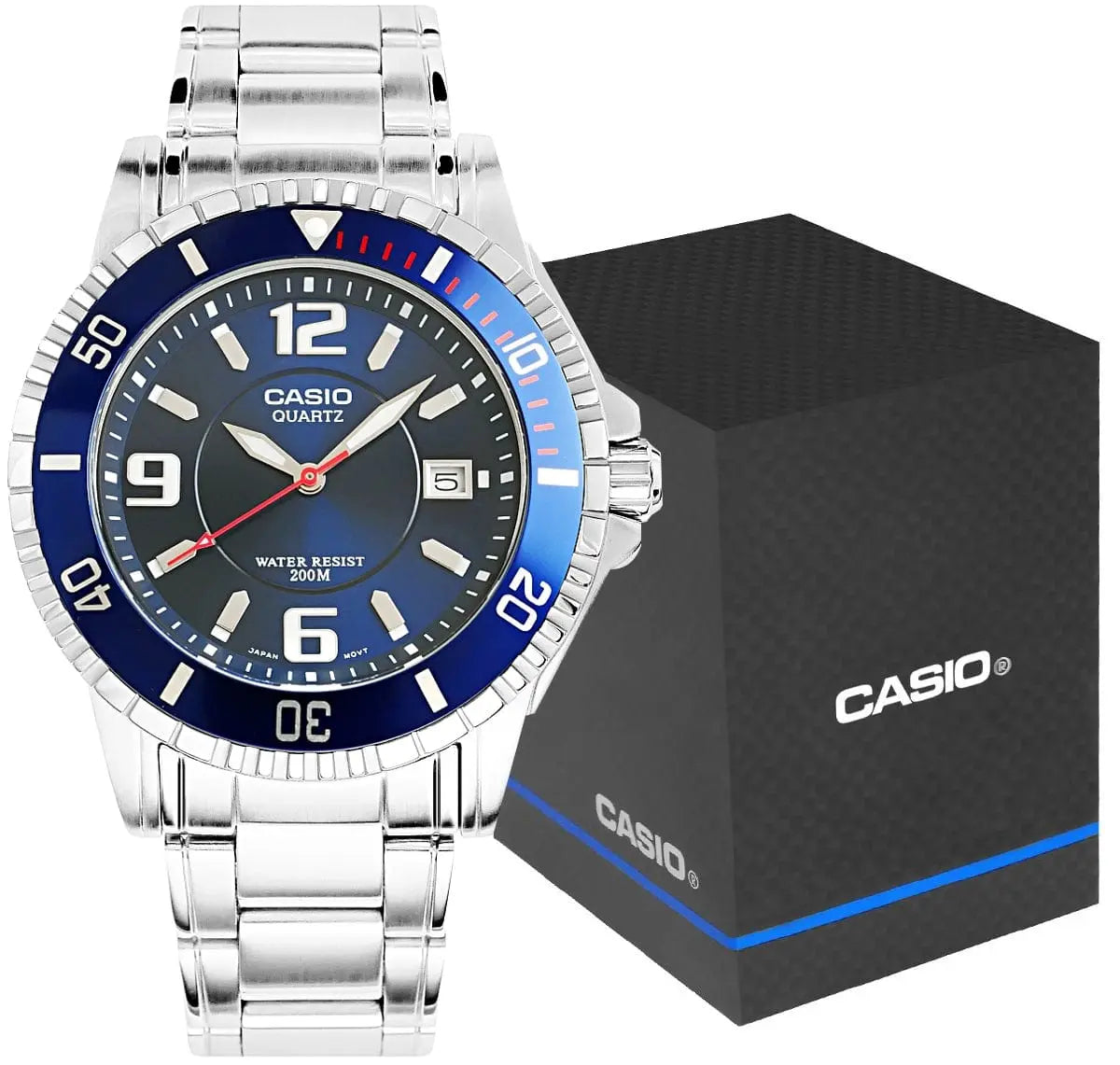 Zegarek Męski Casio MTD-1053D-2AVES 20 Bar Do Nurkowania Zegarek Męski Casio MTD-1053D-2AVES 20 Bar Do Nurkowania - Lorence 4971850477792
