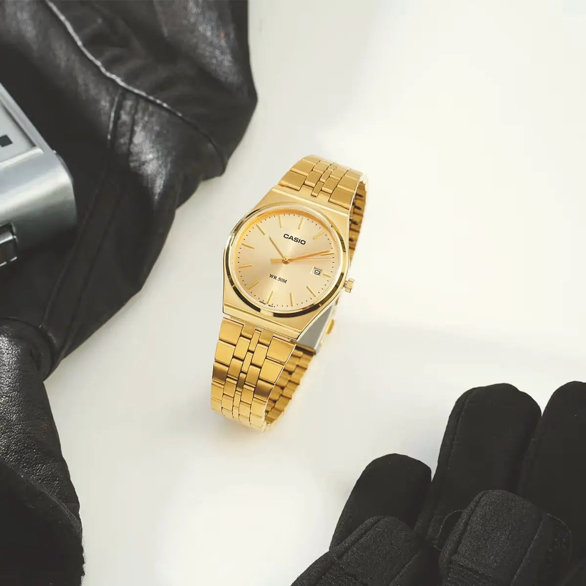 Zegarek Męski Casio MTP-B145G-9A + BOX (zd230g) Zegarek Męski Casio MTP-B145G-9A + BOX (zd230g) - Lorence 4549526360756