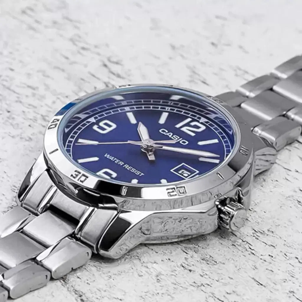 Zegarek Męski Casio MTP-V004D-2B Zegarek Męski Casio MTP-V004D-2B - Lorence 4549526251580