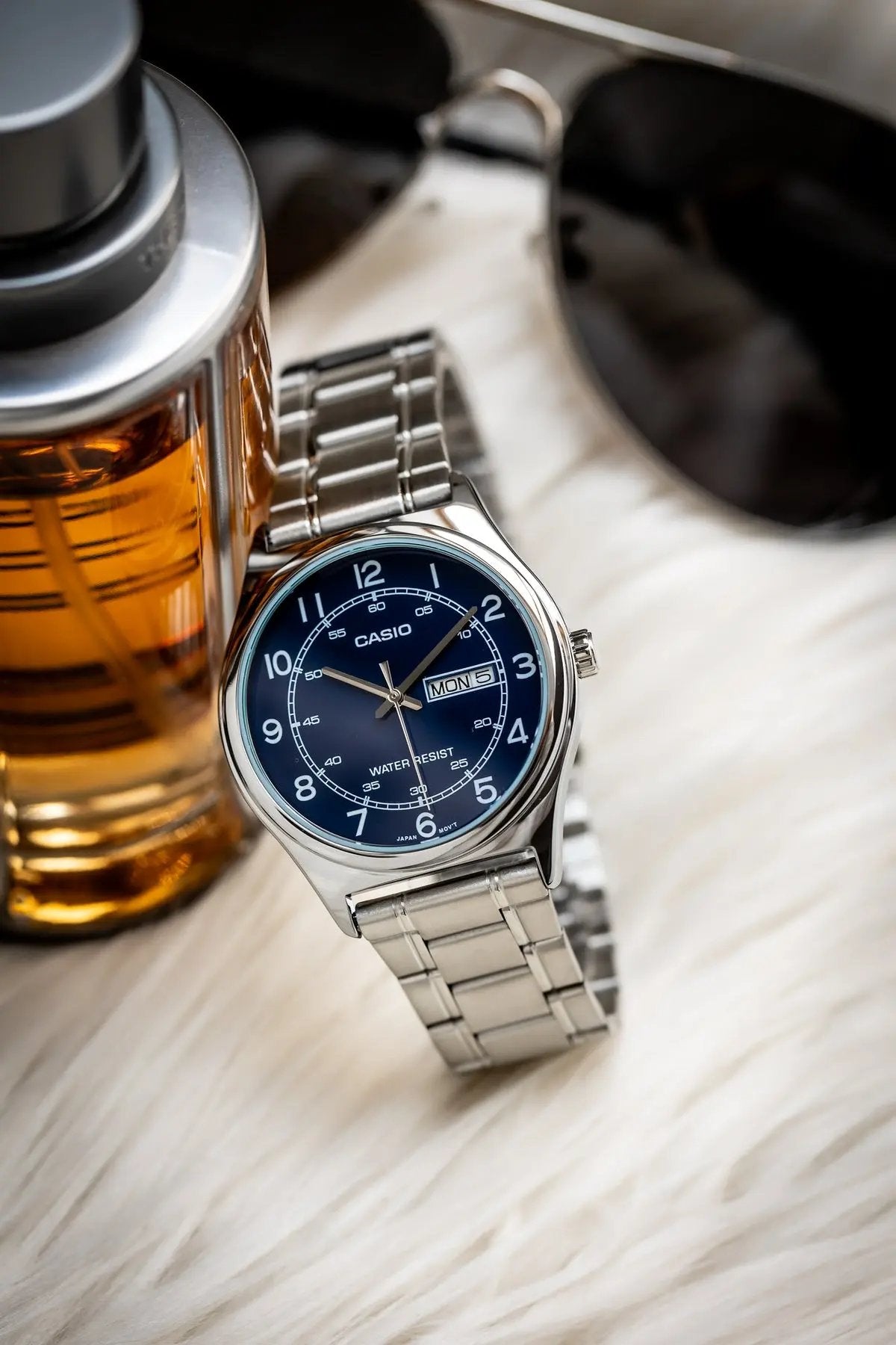Zegarek Męski Casio MTP-V006D-2B + BOX Zegarek Męski Casio MTP-V006D-2B + BOX - Lorence 4549526252471