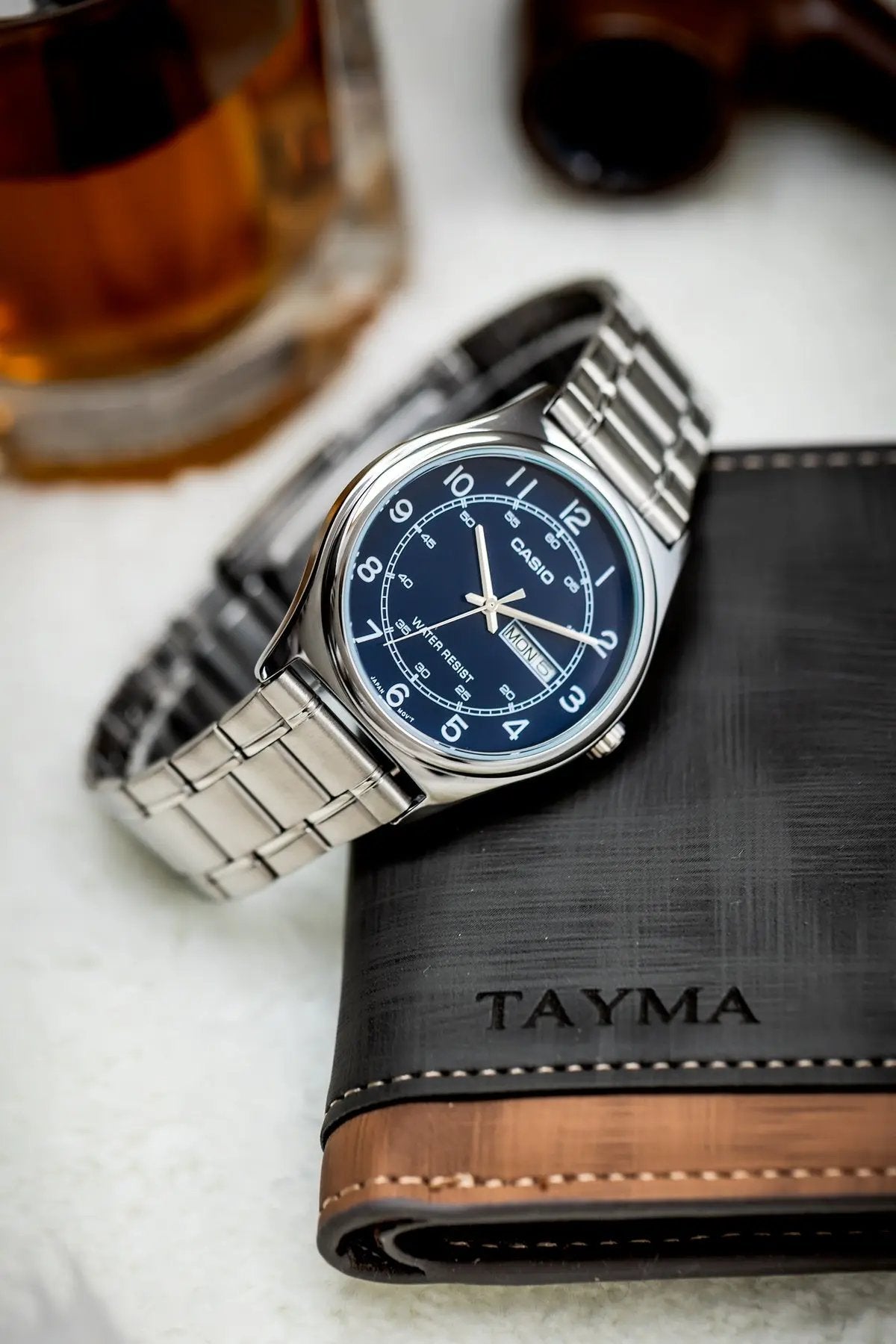 Zegarek Męski Casio MTP-V006D-2B + BOX Zegarek Męski Casio MTP-V006D-2B + BOX - Lorence 4549526252471