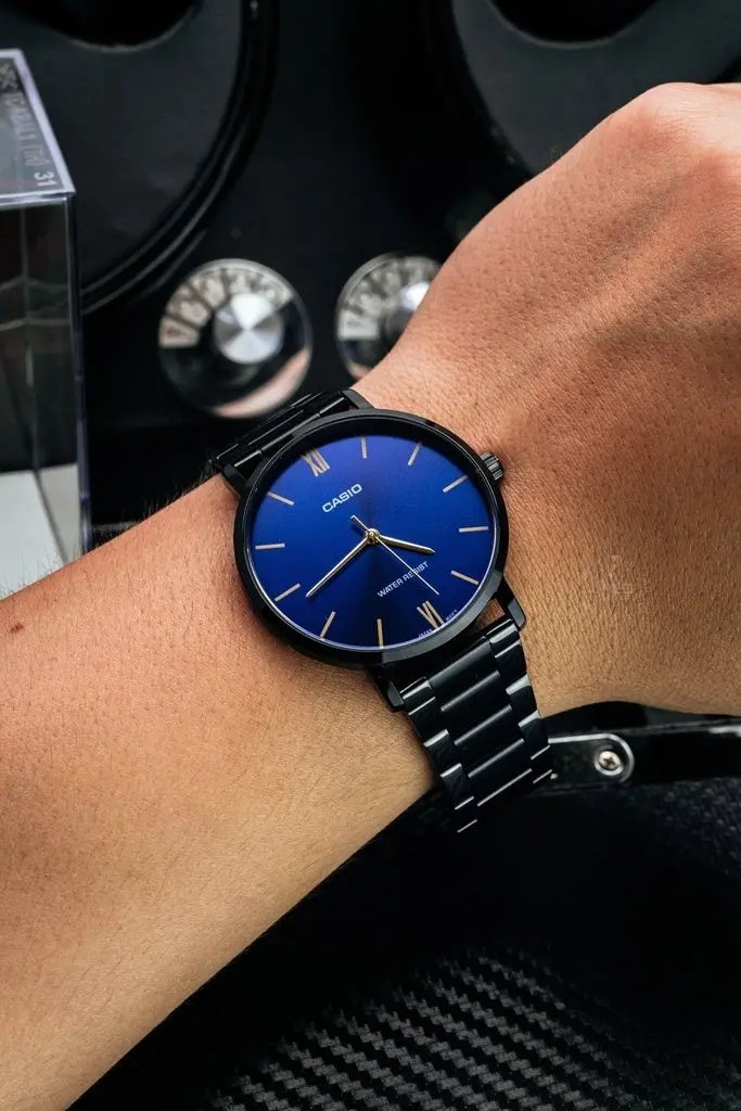Zegarek Męski Casio MTP-VT01B-2B + BOX Zegarek Męski Casio MTP-VT01B-2B + BOX - Lorence 4549526315770