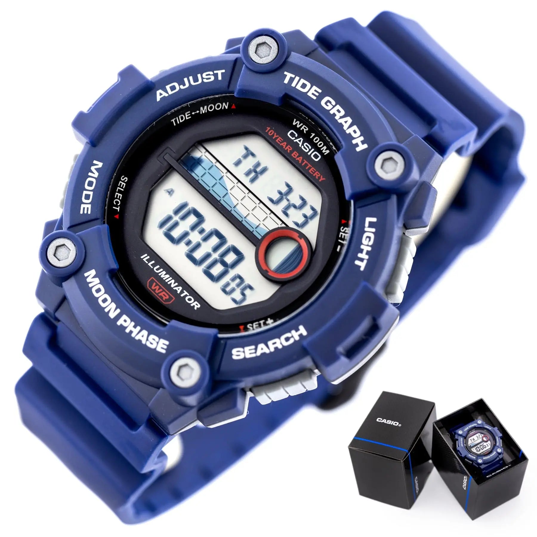 Zegarek Męski Casio Moonphase WS-1300H-2A Zegarek Męski Casio Moonphase WS-1300H-2A - Lorence 4549526313400