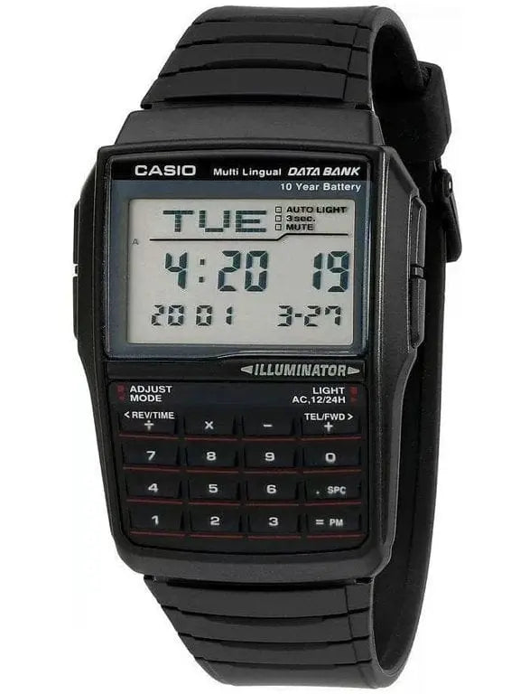 Zegarek Męski Casio Vintage Databank DBC-32-1A Zegarek Męski Casio Vintage Databank DBC-32-1A - Lorence 4971850821359