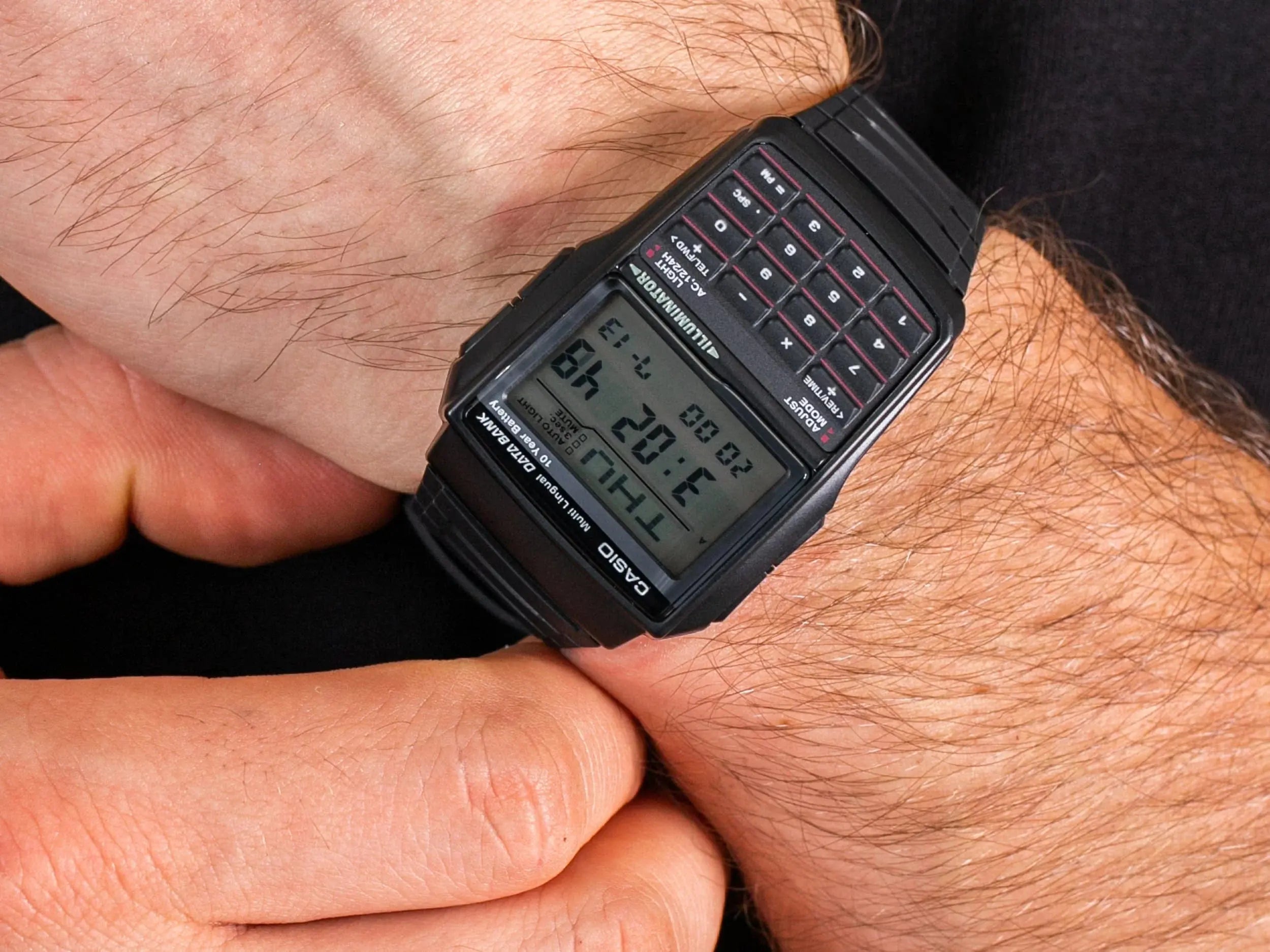 Zegarek Męski Casio Vintage Databank DBC-32-1A Zegarek Męski Casio Vintage Databank DBC-32-1A - Lorence 4971850821359