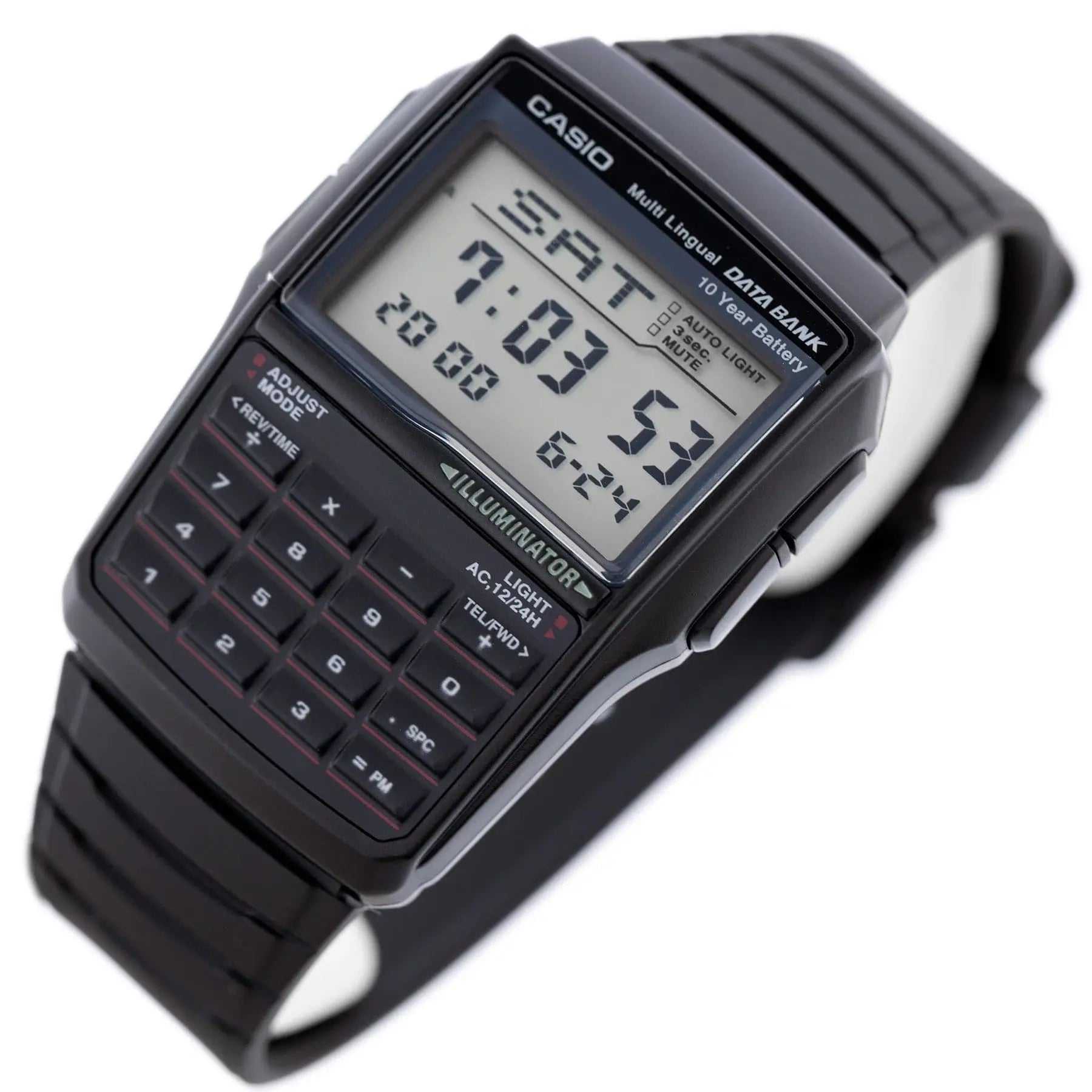 Zegarek Męski Casio Vintage Databank DBC-32-1A Zegarek Męski Casio Vintage Databank DBC-32-1A - Lorence 4971850821359