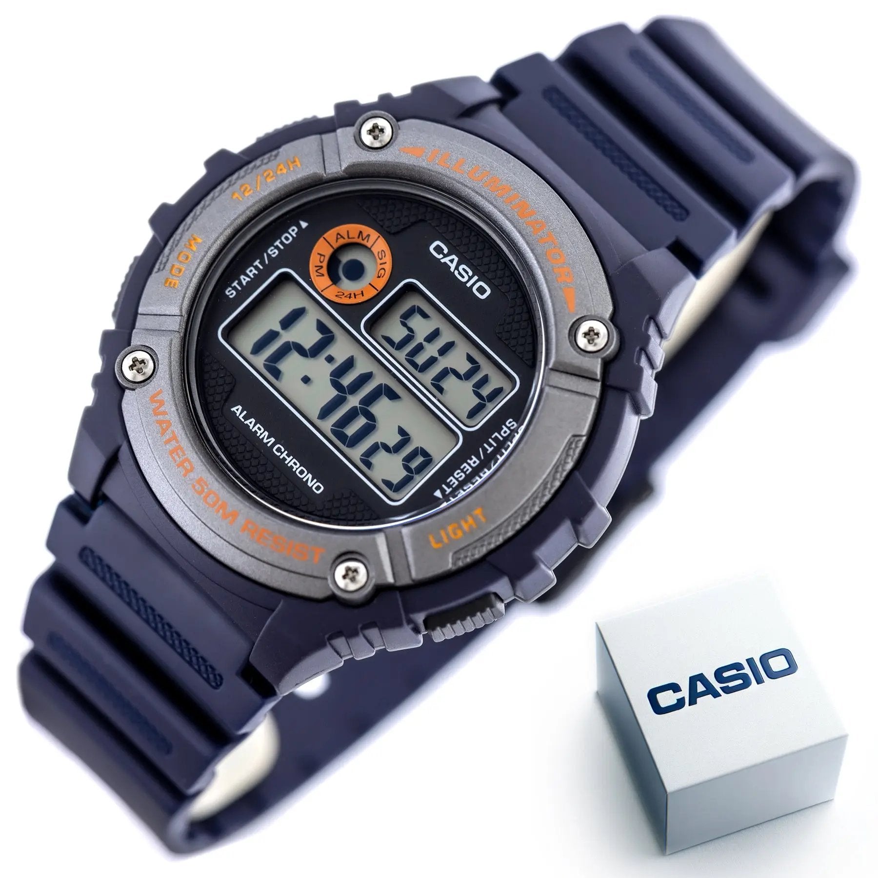 Zegarek Męski Casio W-216H-2BVDF + BOX Zegarek Męski Casio W-216H-2BVDF + BOX - Lorence 2724340768793