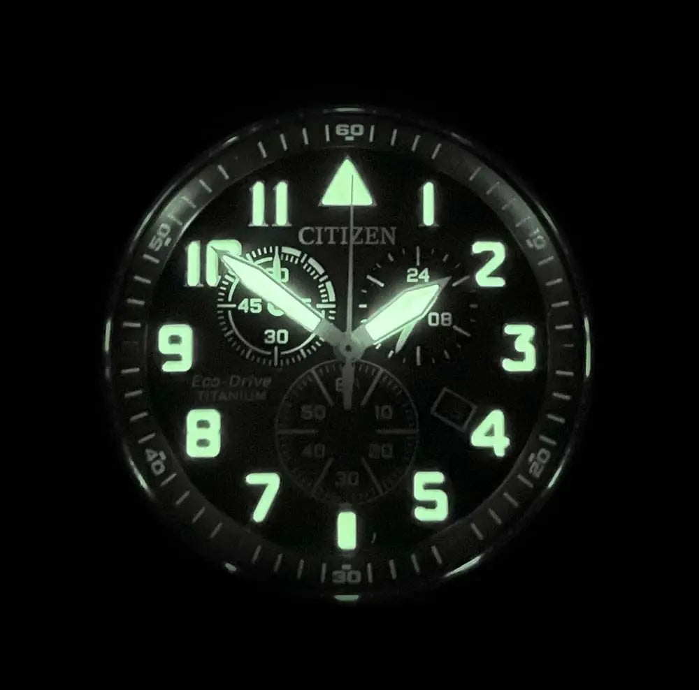 Citizen Zegarek Męski Citizen Super-Titanium Eco-Drive AT2480-81E