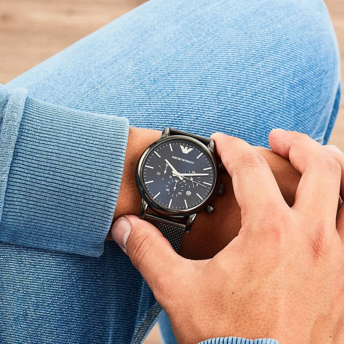 Zegarek Męski Emporio Armani AR1979 - Luigi Zegarek Męski Emporio Armani AR1979 - Luigi - Lorence 723763254410
