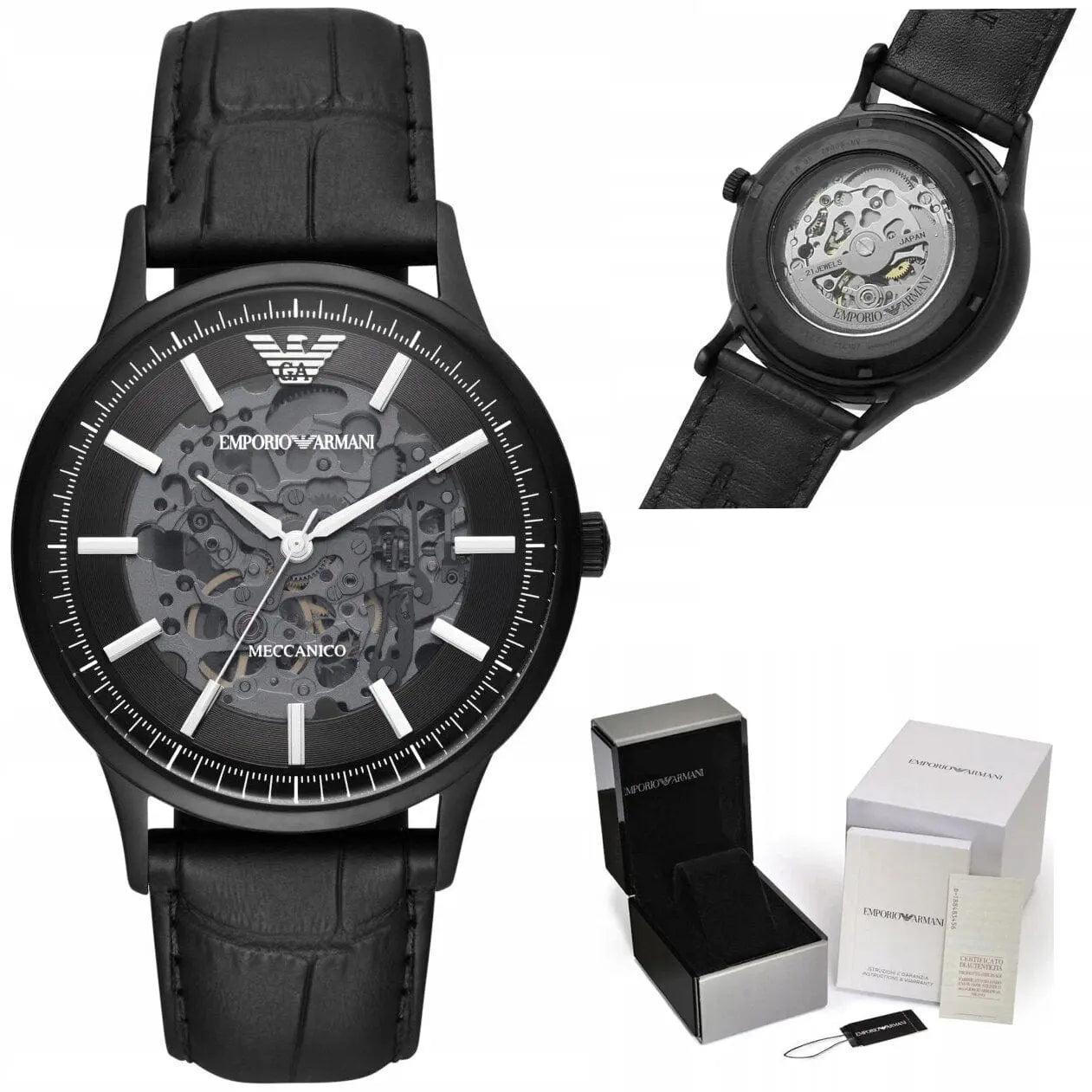 Zegarek Męski Emporio Armani Skeleton Automatic AR60042 Zegarek Męski Emporio Armani Skeleton Automatic AR60042 - Lorence 4064092064100
