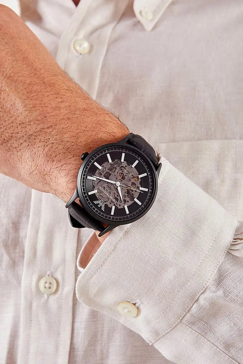 Zegarek Męski Emporio Armani Skeleton Automatic AR60042 Zegarek Męski Emporio Armani Skeleton Automatic AR60042 - Lorence 4064092064100
